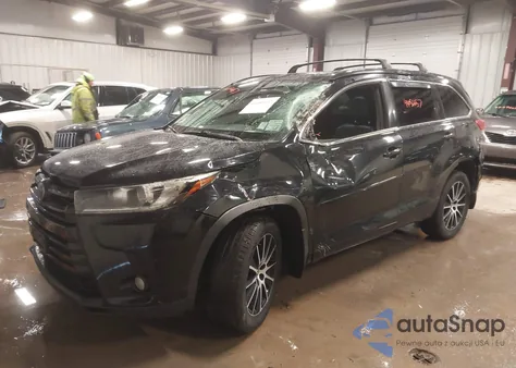2017 Toyota Highlander Se from USA, damaged, VIN 5TDJZRFH2HS416930